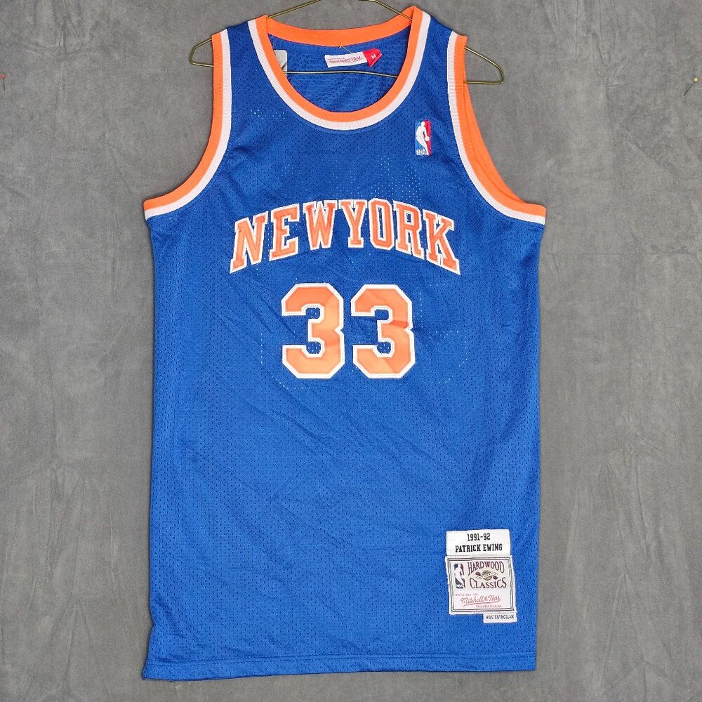 Patrick Ewing #33 NY Knicks Mitchell & Ness Harwood Classics Size M A2-21